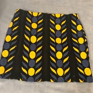 Multi color mini skirt